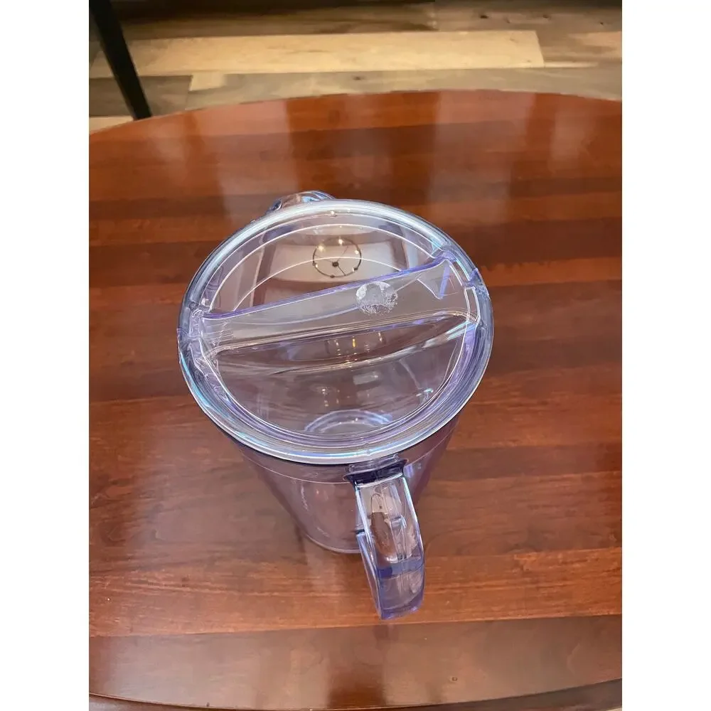Service Ideas Clear Cold Beverage Pitcher 1.9L 64oz BPA‑Free Plastic w/ Lid